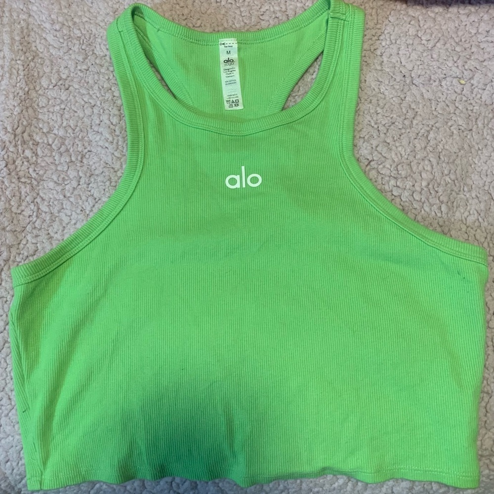 ALO Yoga Green Tank Top